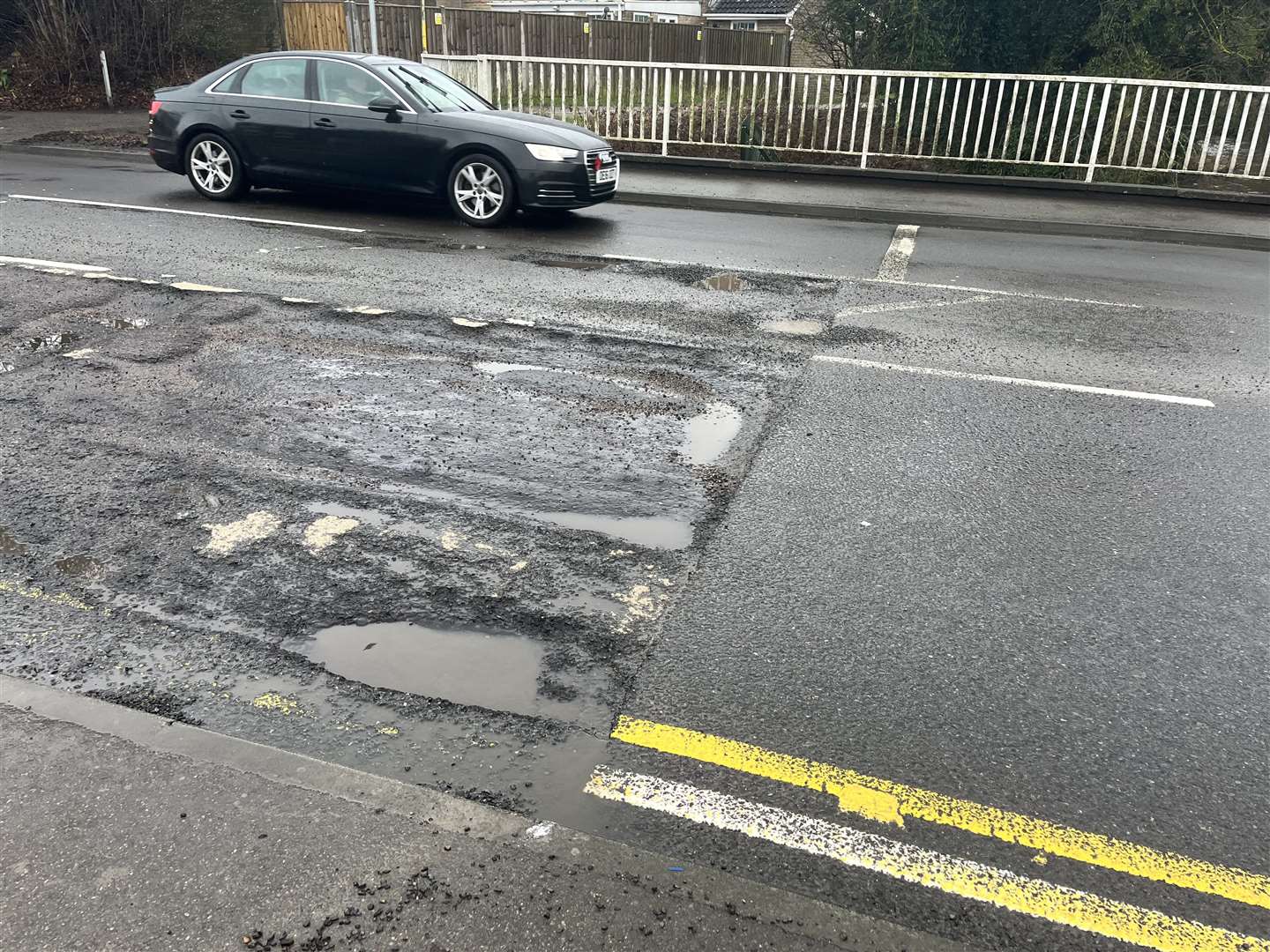 Motorists say it is impossible to dodge any dips in the road