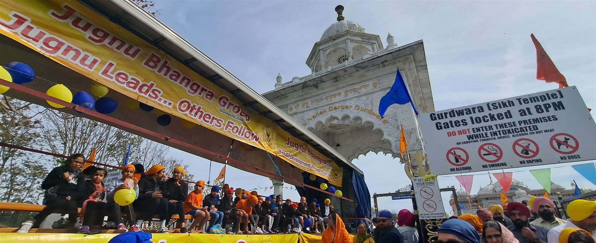 The precession called Nagar Kirtan took to the streets of Gravesend. Picture: Nikki White