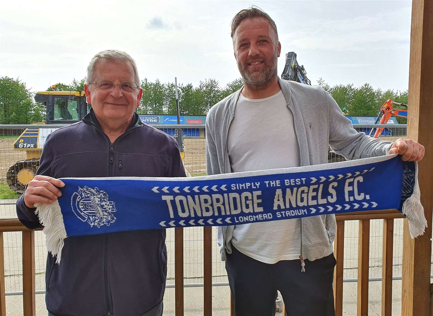 Tonbridge Angels Chairman Dave Netherstreet (left) says that there should be "an across the board ban". Picture: David Couldridge