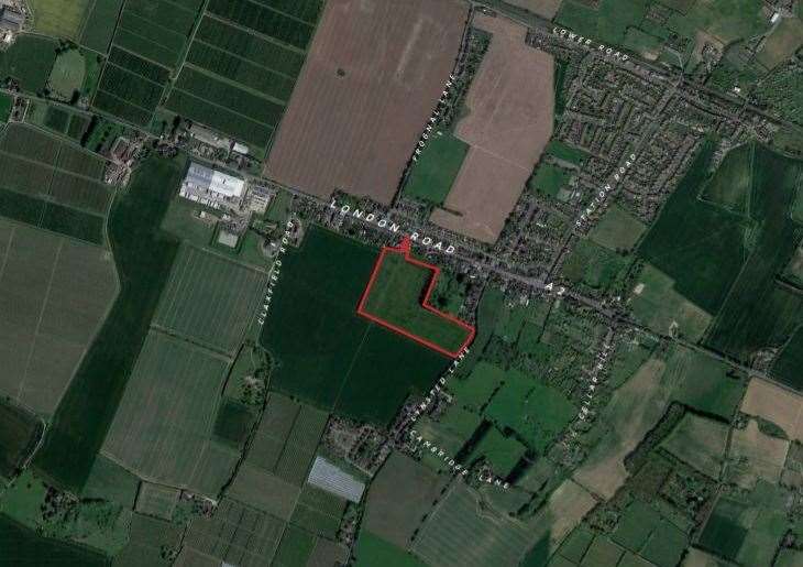 Plans for 86 homes on Lynsted Lane have been lodged with Swale council