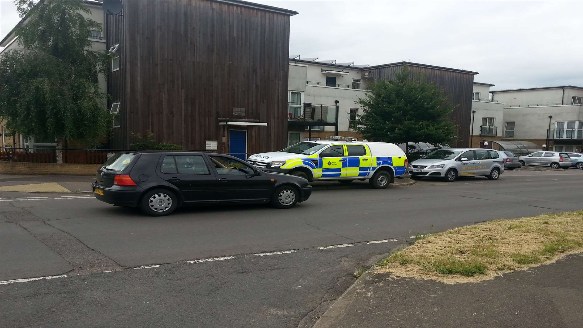 Police were called to Wallis Avenue, Park Wood, Maidstone, after a woman died