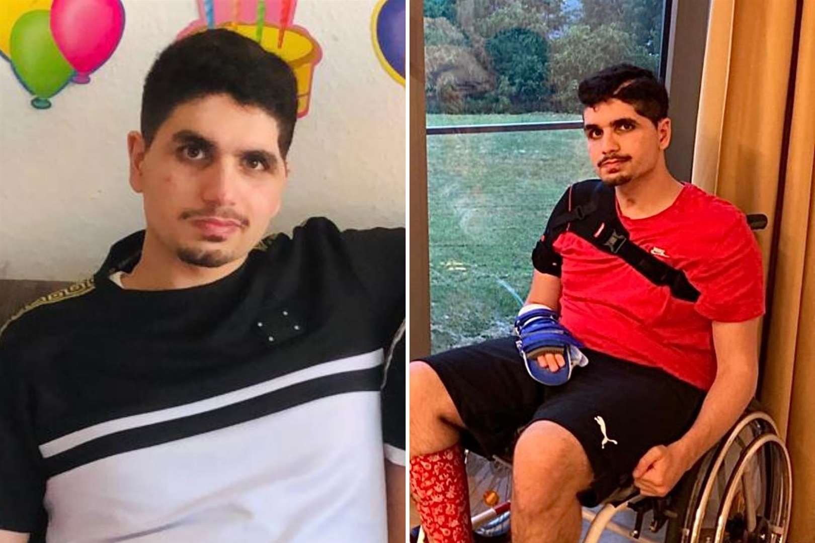 These were the first pictures of Daniel Ezzedine after he was attacked in Canterbury in 2019