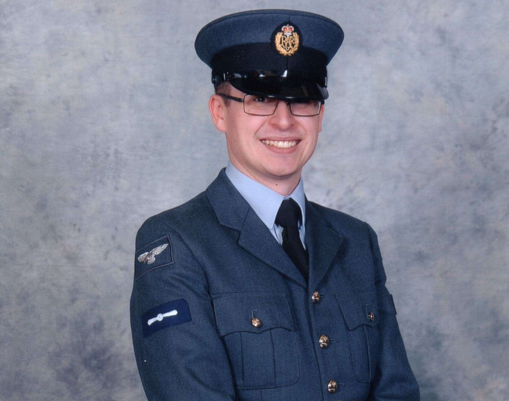 Matthew Rush in RAF uniform