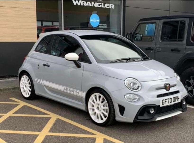 A grey Abarth was reportedly stolen from a driveway in The Street in Meopham