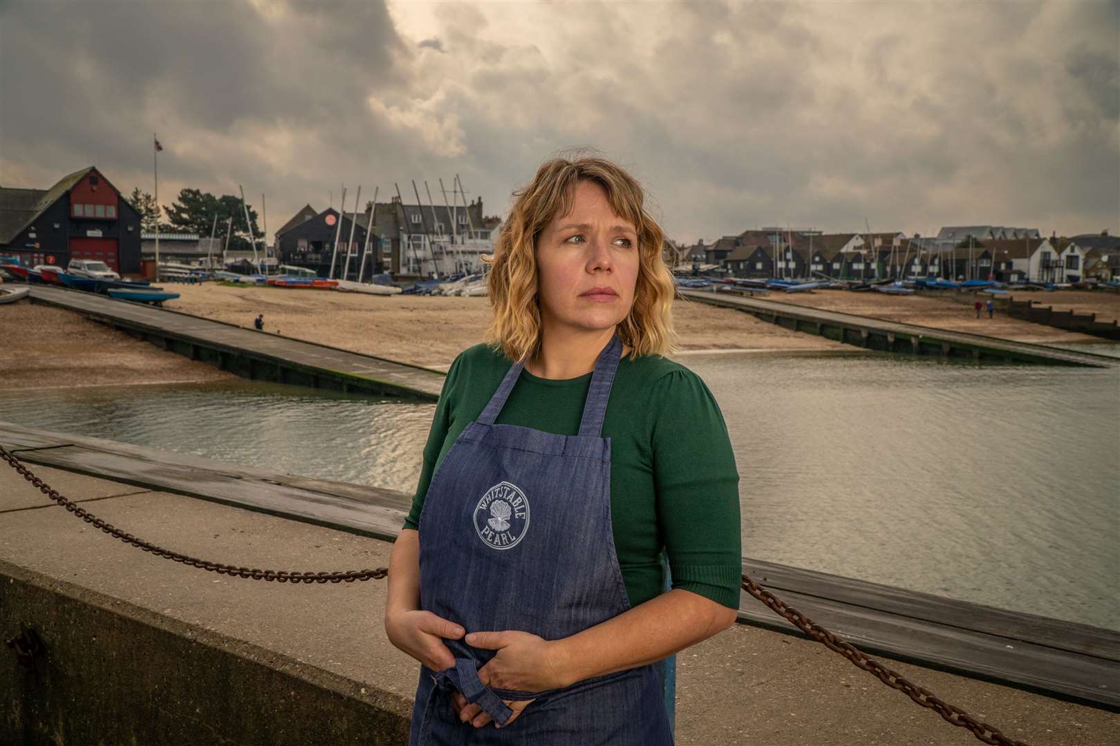 Kerry Godliman as Pearl Nolan in the new series. Picture: Mark Bourdillon / AcornTV