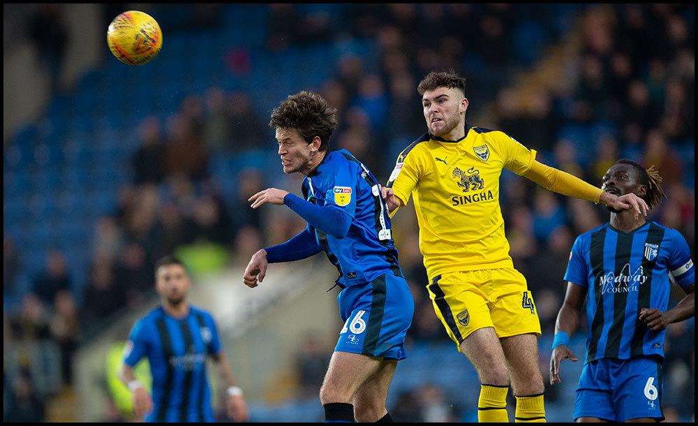 Billy Bingham challenges for the ball Picture: Ady Kerry