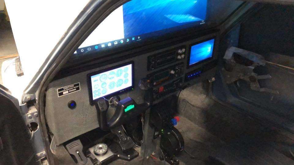 The ATC's Flight simulator cockpit (6467403)