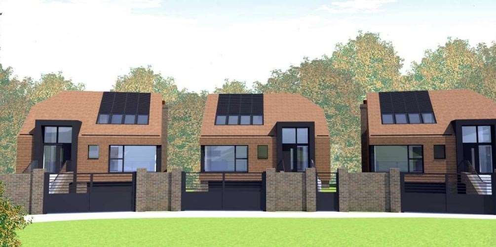 How the new homes on the Ridgewaye in Southborough would look. Photo: Beau Architecture