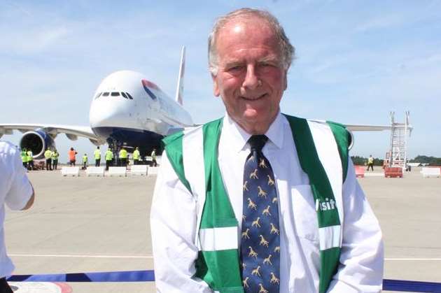 North Thanet MP Sir Roger Gale at Manston Airport