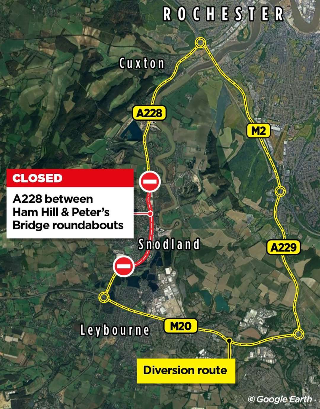 A diversion route has been put in place for motorists
