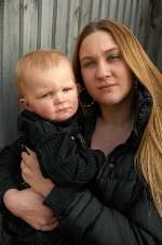 Maria Butcher, of Maidstone, with her son Reece