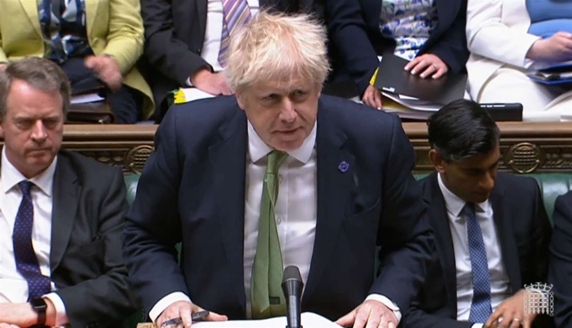 Boris Johnson during Prime Minister’s Questions (House of Commons/PA)