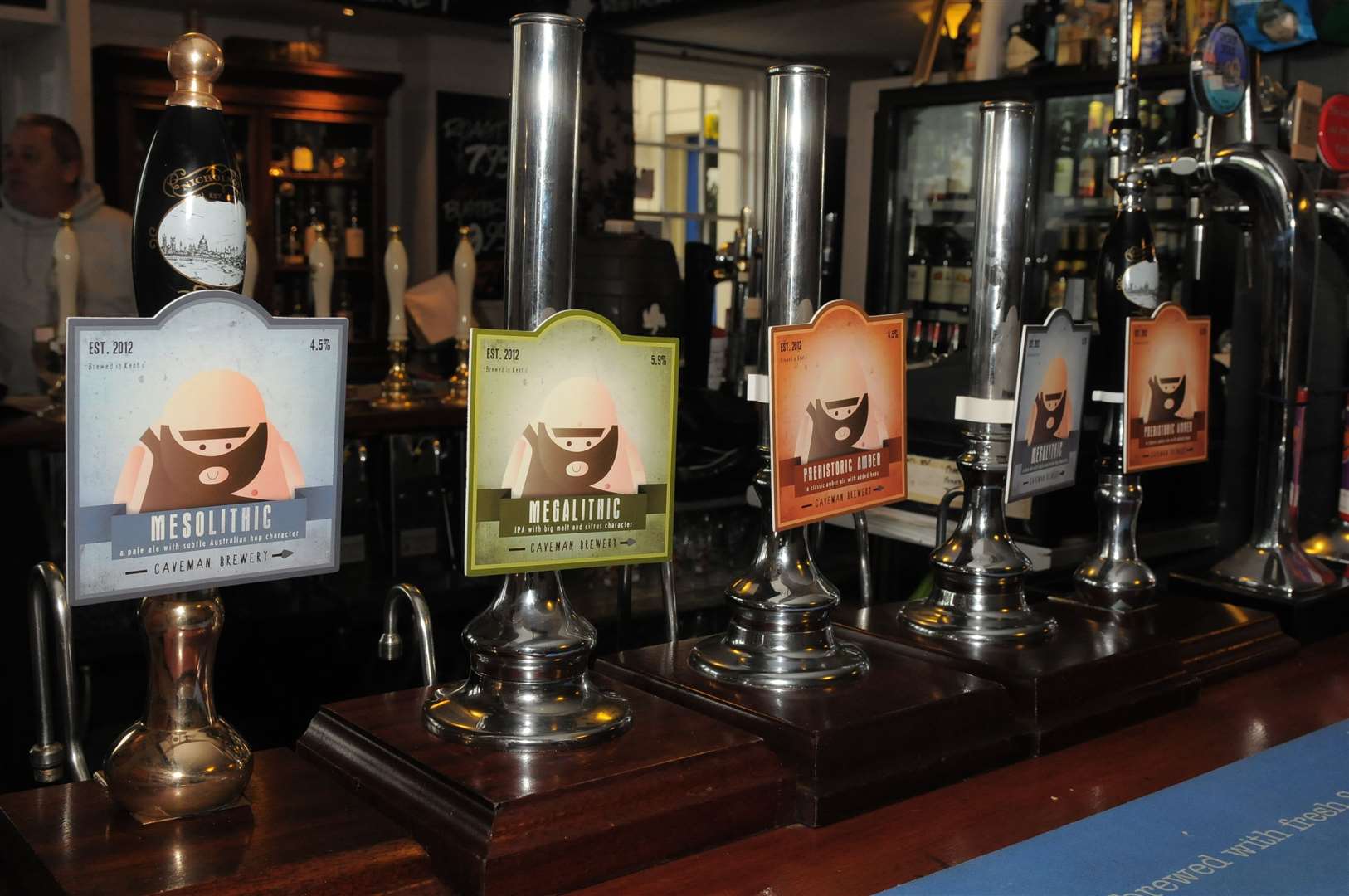 Caveman Brewery beers at the The George and Dragon Pub in Swanscombe