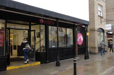The HMV store in St Margarets Street, Canterbury.