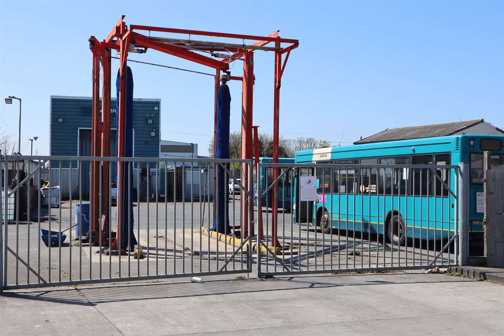 The Arriva bus depot in Sheerness
