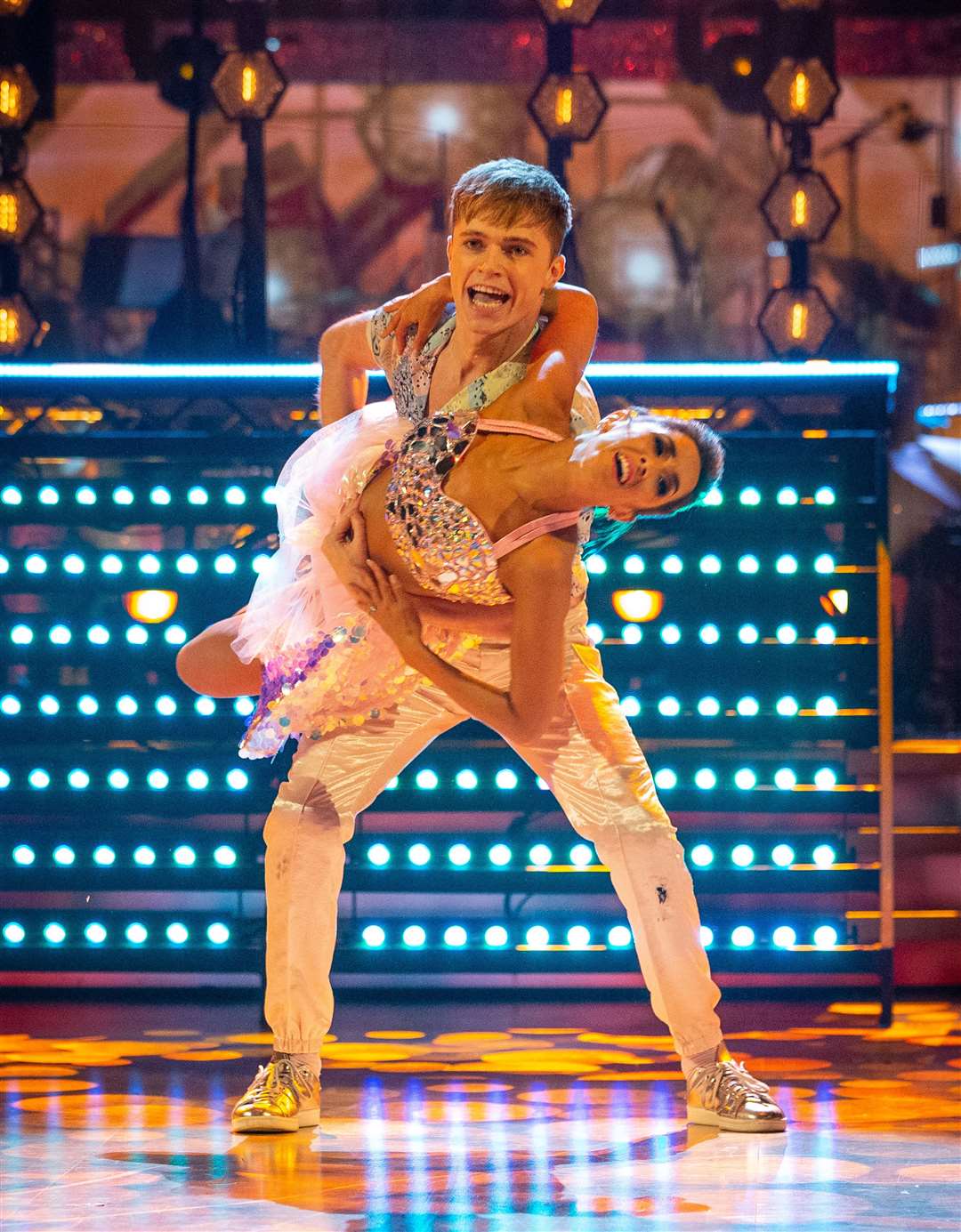 HRVY and partner Janette Manraraon Strictly Picture: BBC - Photographer: Guy Levy