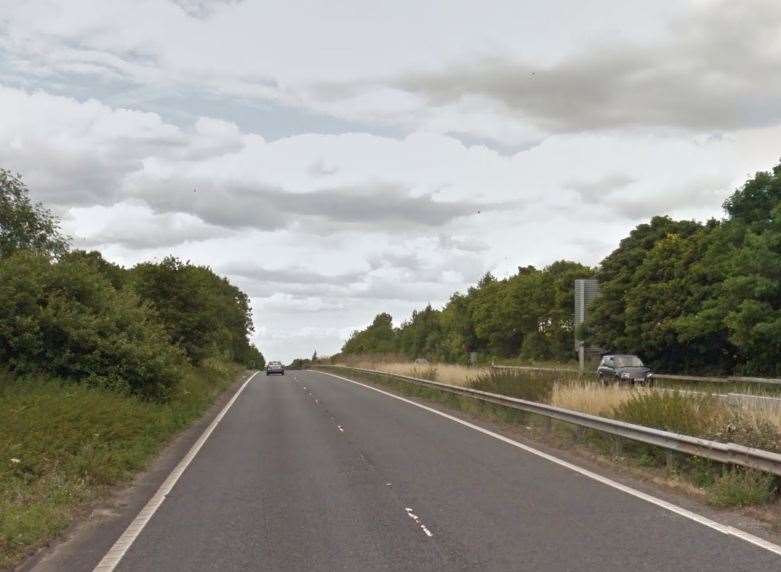 Brian Marsh died in the crash on Dover Road, near Barham. Picture: Google.
