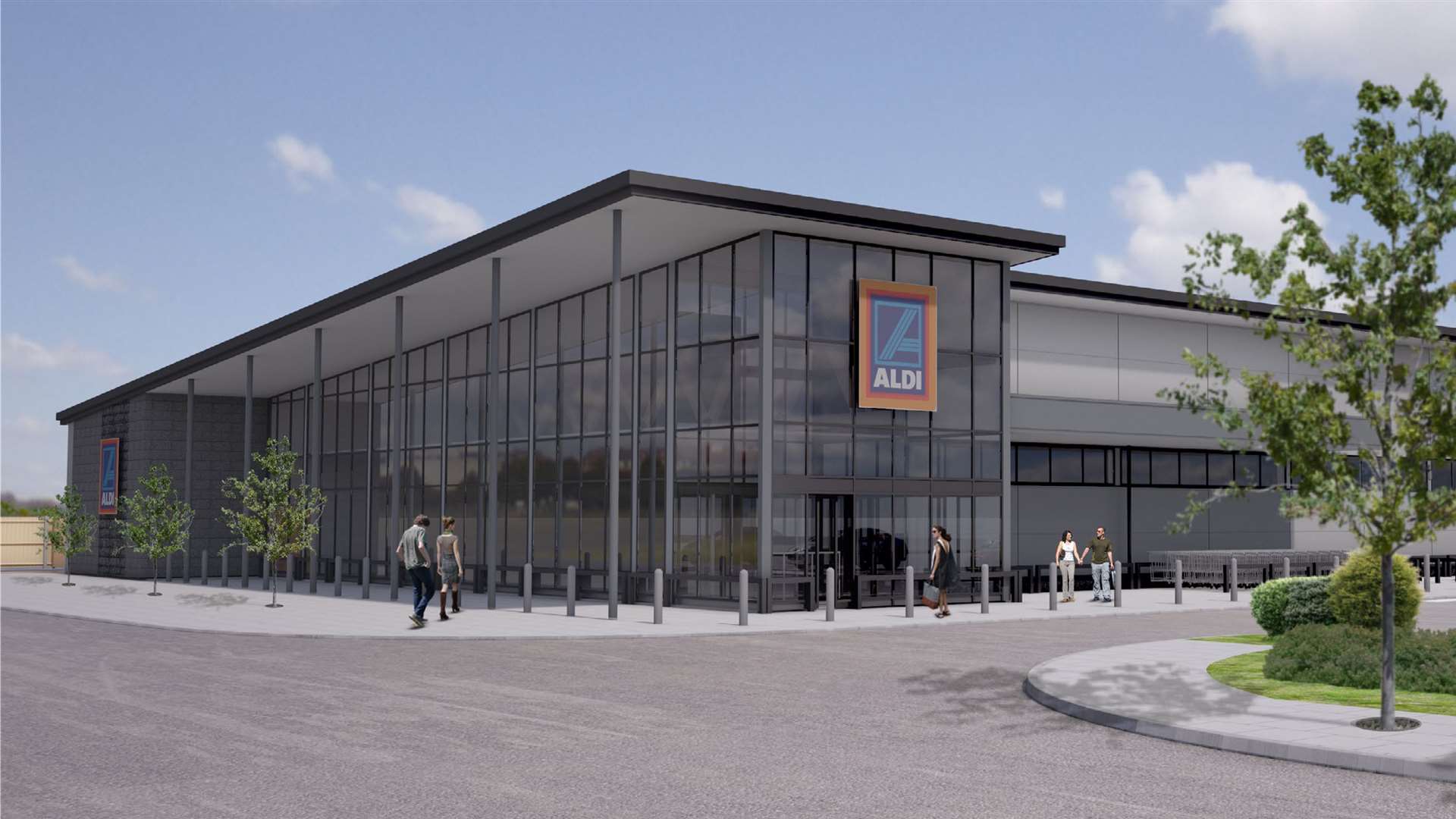 A large Aldi is included in the plans