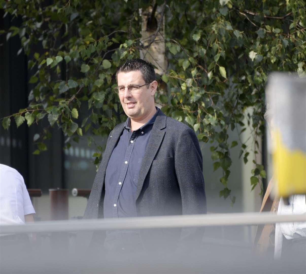 Michael Quenby arrives at court Picture: Barry Goodwin