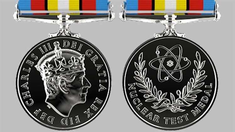 The two sides of the new Nuclear Test Medal