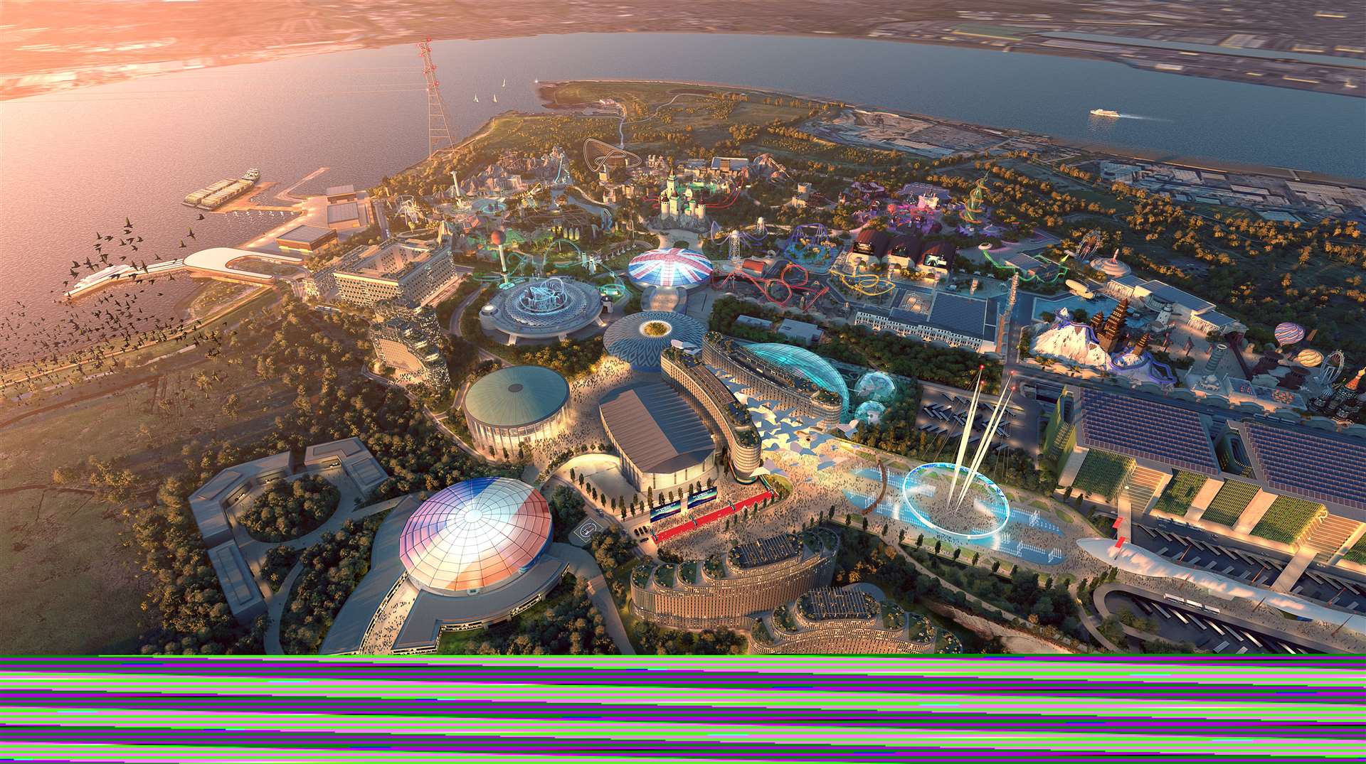 A new detailed impression of what the London Resort theme park will look like if approved
