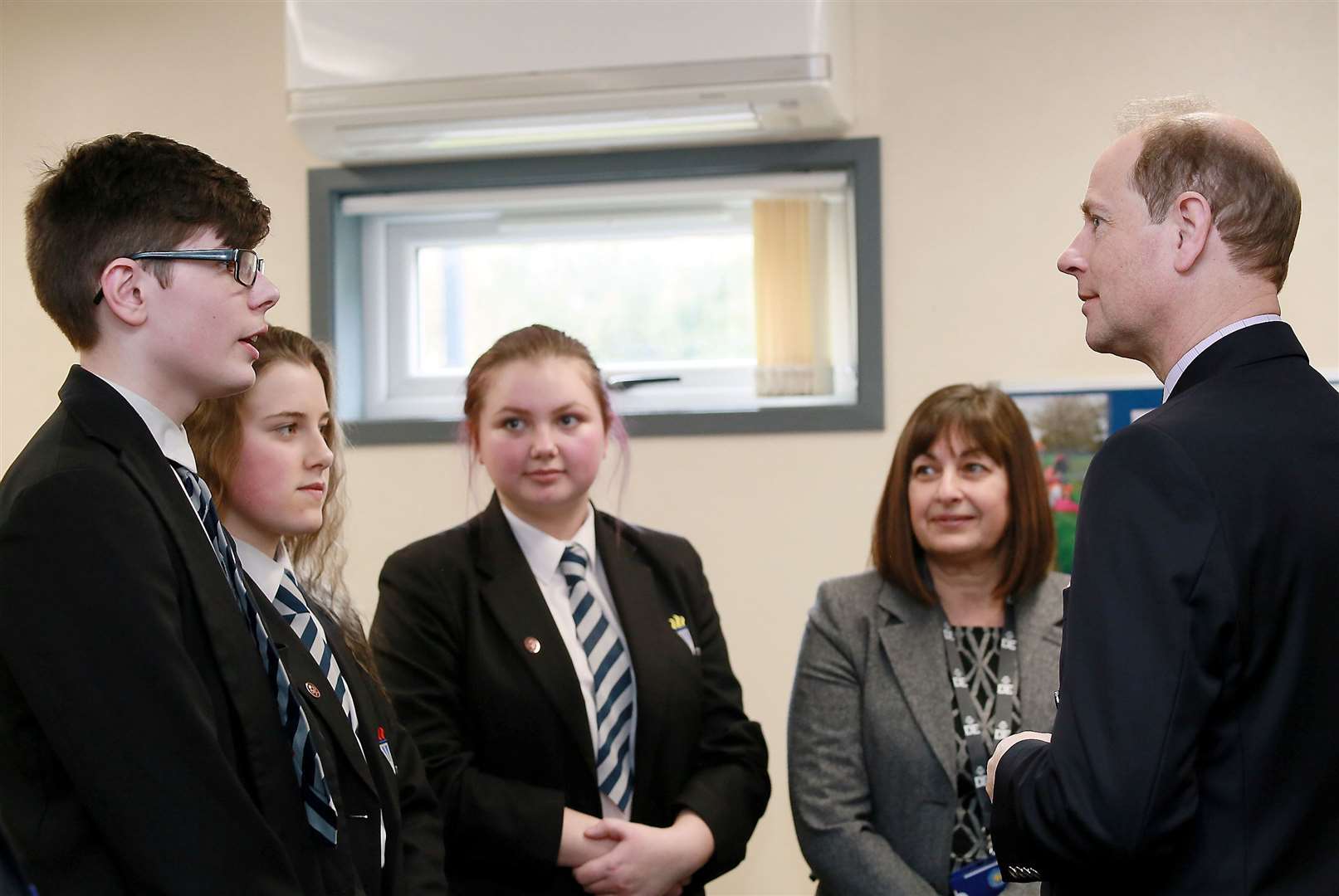The Earl of Wessex spoke to schools participating in the scheme. Picture: Phil Lee