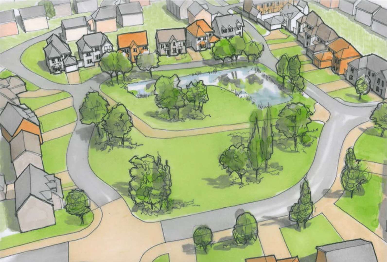 An artist's impression of how the scheme was set to look