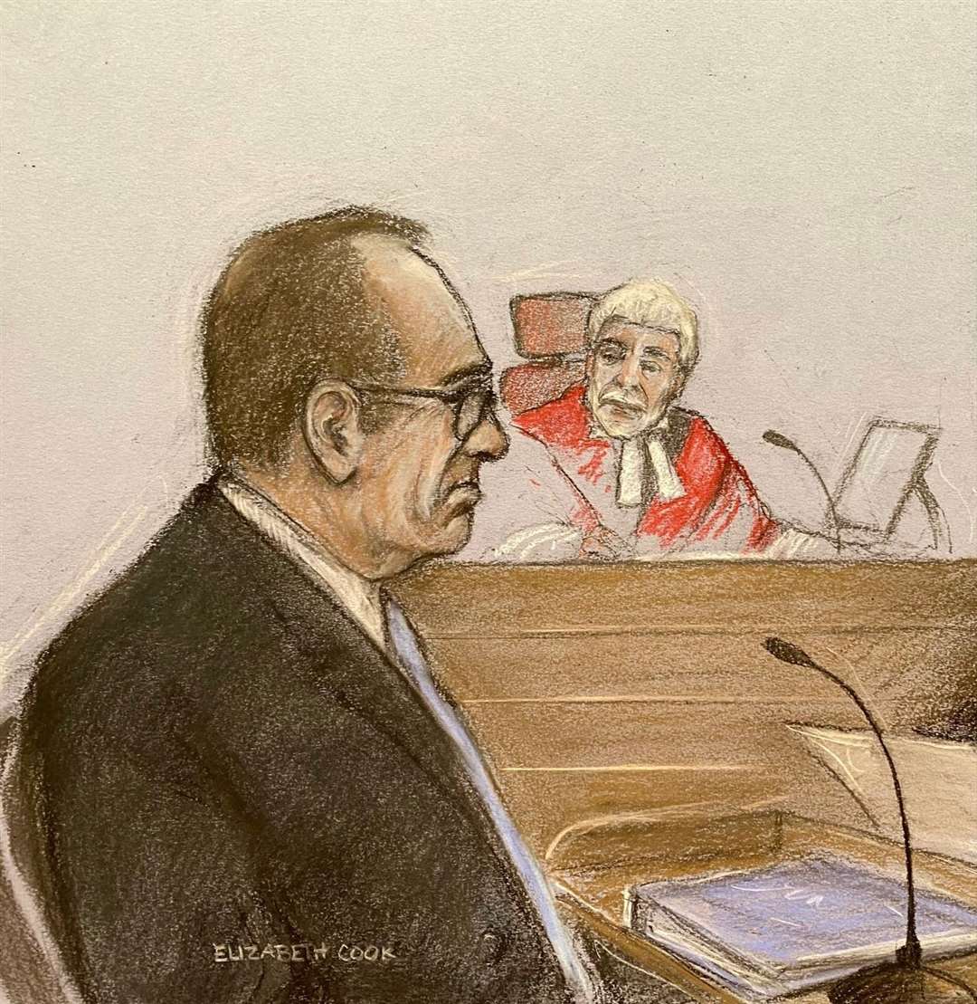 Kevin Spacey gave evidence from the witness box on Thursday (Elizabeth Cook/PA)