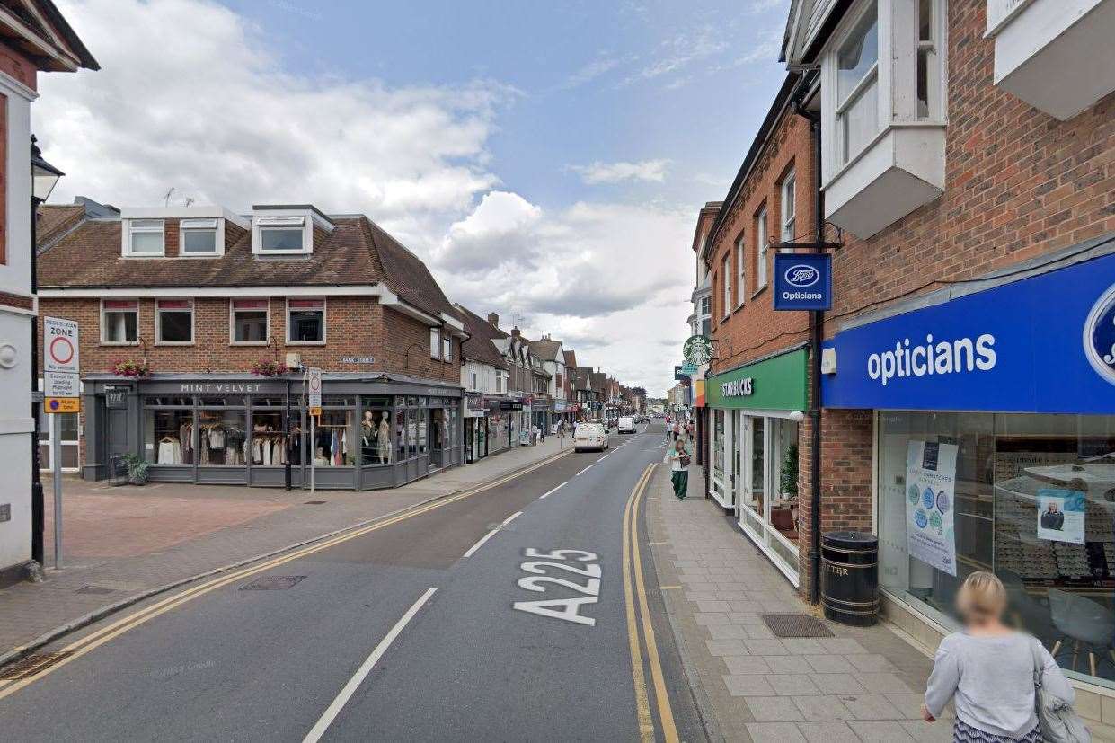 Sevenoaks Council is providing free parking for the Christmas lights switch on on the high street. Picture: Google Maps
