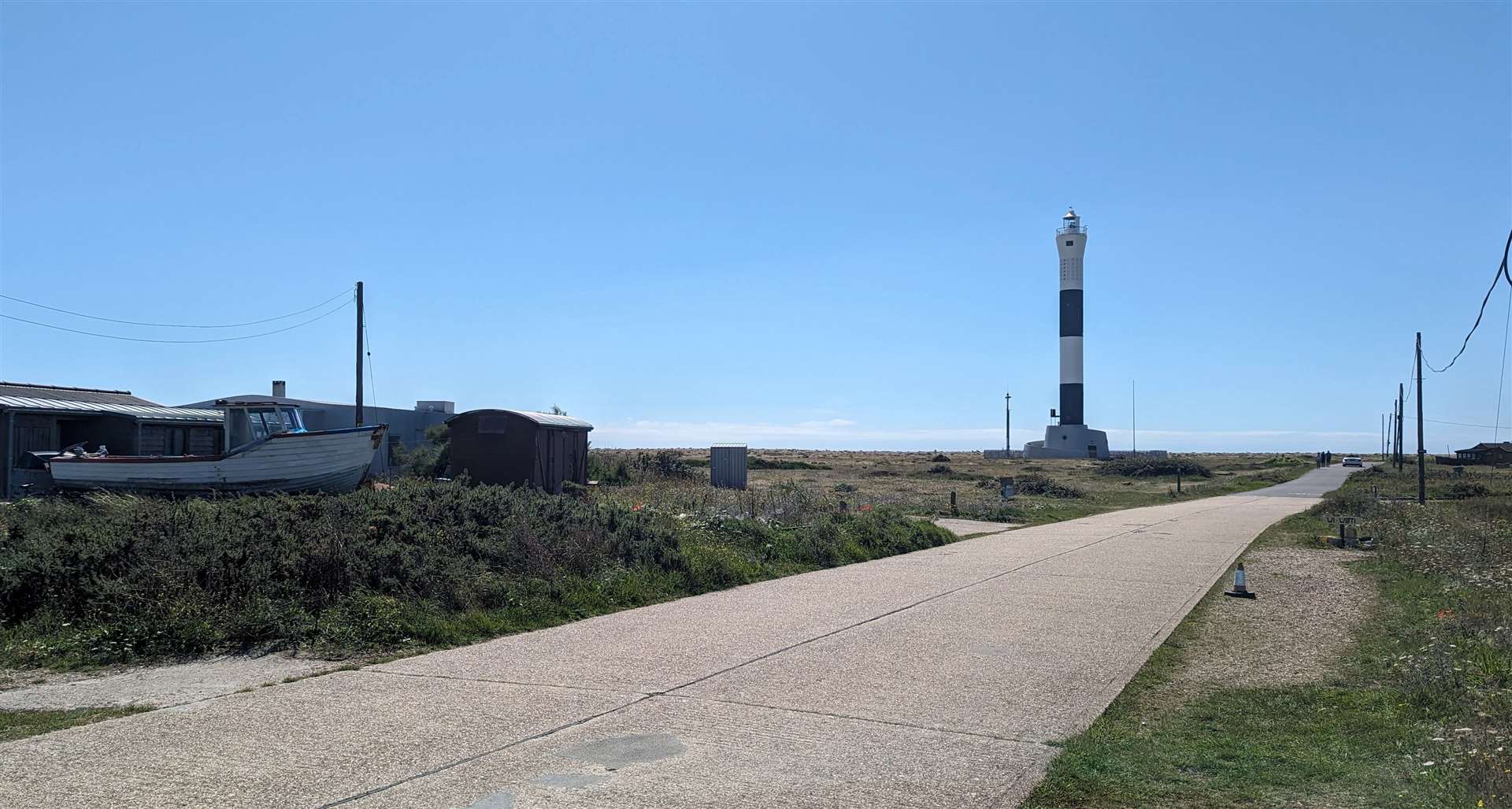 The black and white lighthouse at Dungeness is mentioned by Sheeran