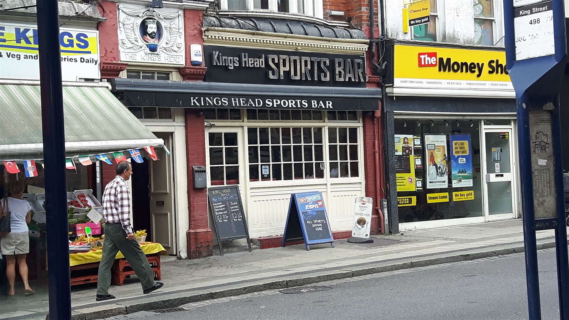 The Kings Head bar in Gravesend. Picture: Jackie Gordon