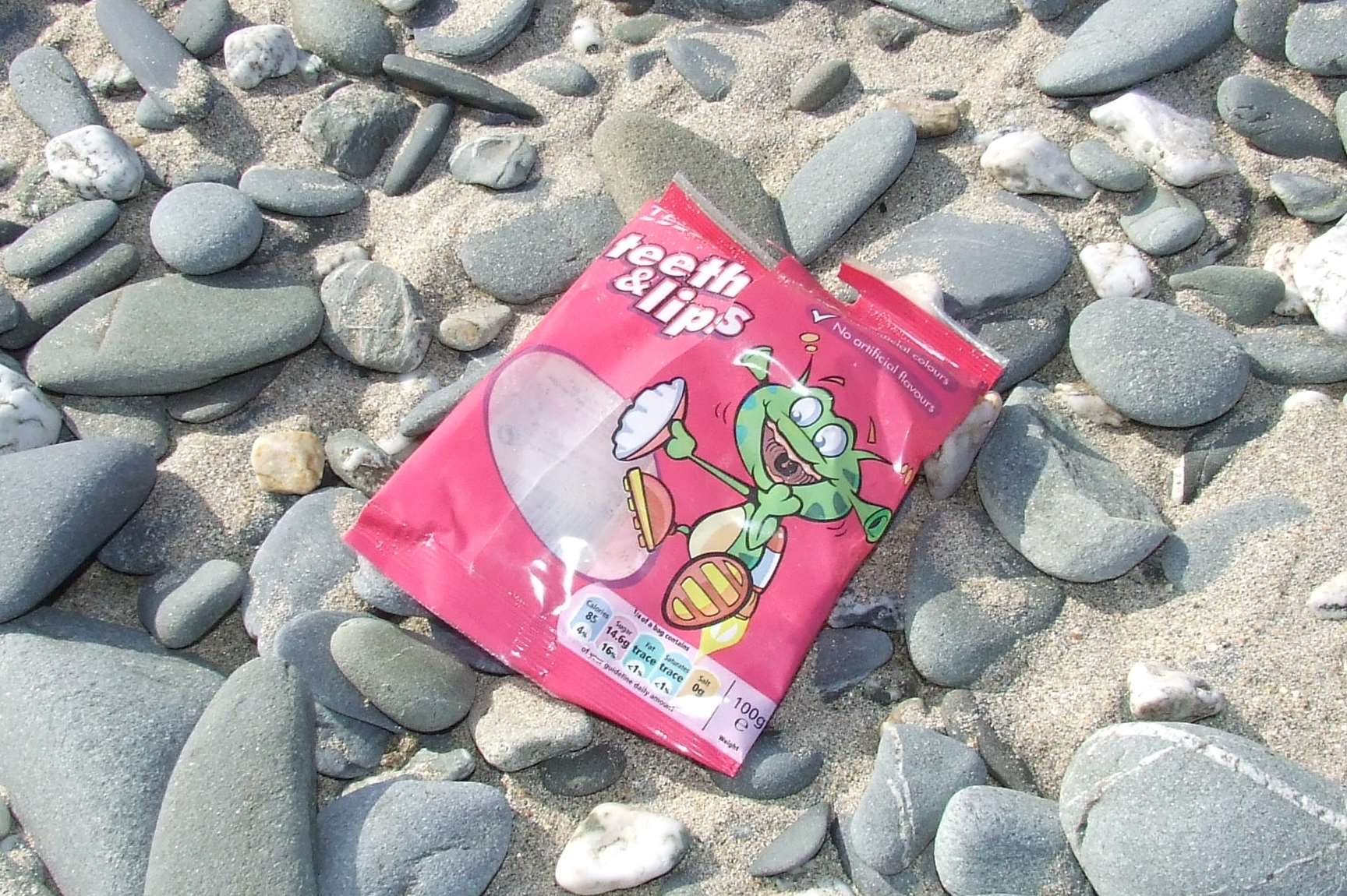 A sweet packet picked up from Kent's beaches as part of the 2013 Beachwatch Big Weekend