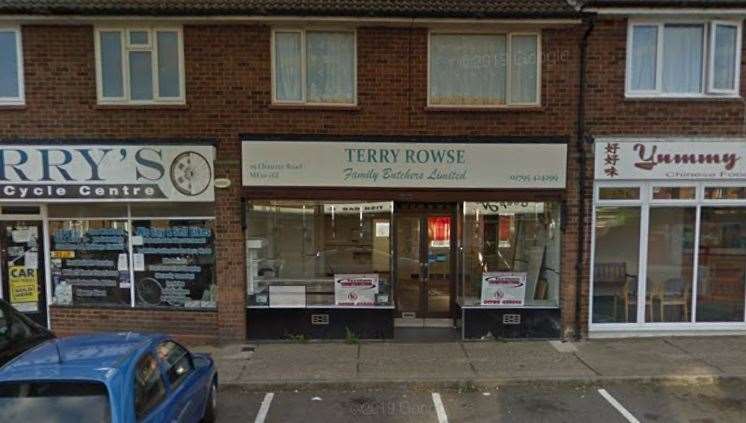 An application for the change of use of butchers to a hot food takeaway (25 Chaucer Road, Sittingbourne) had a decision published in error. Picture: Google (51653710)