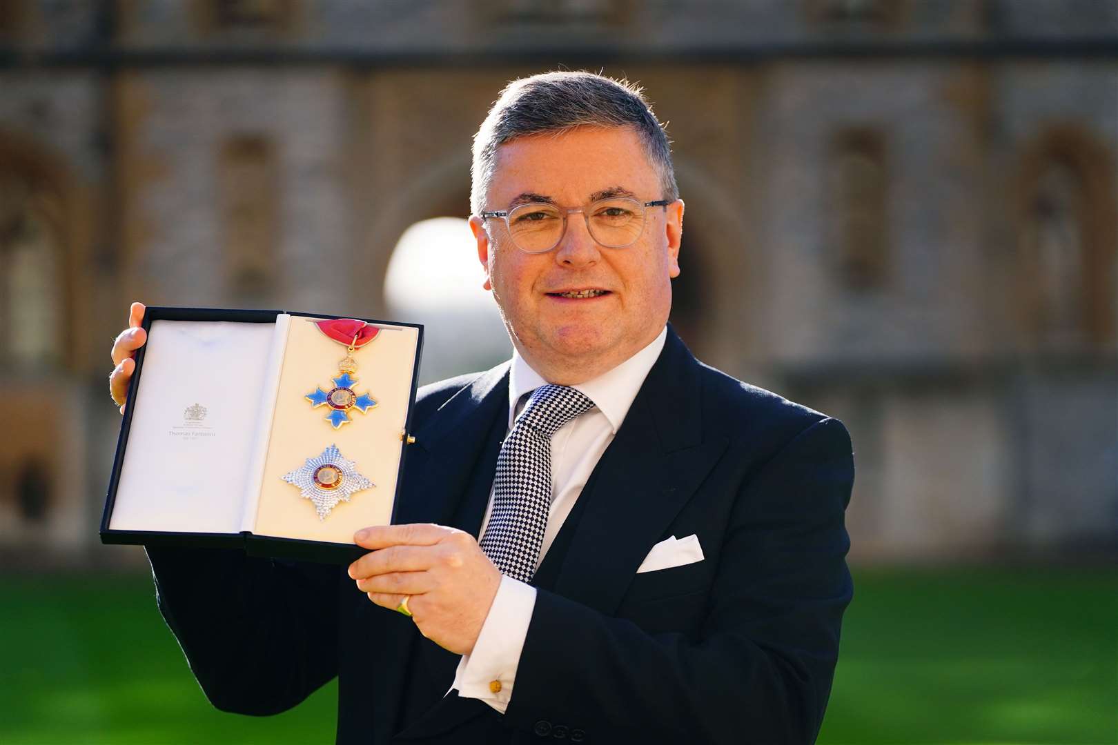 Sir Robert Buckland after being made a Knight Commander of the British Empire (Victoria Jones/PA)