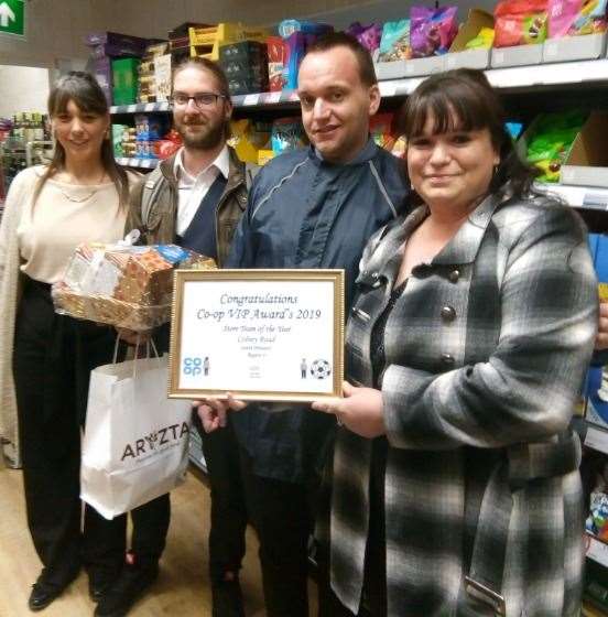 Staff at the Colney Road branch of the Coop in Dartford have been named the 'team of the year'. Photo: Laura Edie (19434310)