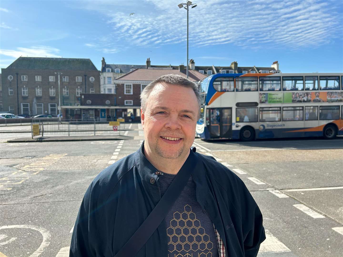 James Galaszia is in favour of the plans to transform Folkestone bus station