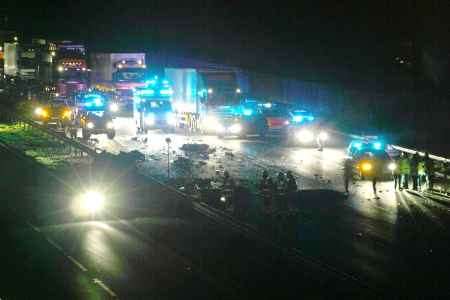 The scene of the crash on the M20. Picture: MIKE MAHONEY