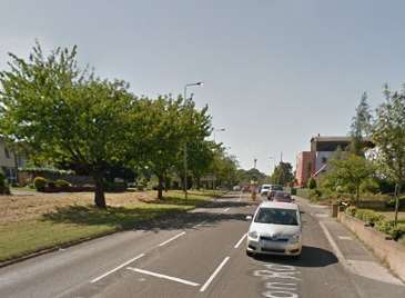 The crash happened in Sutton Road, Maidstone. Picture: Google.