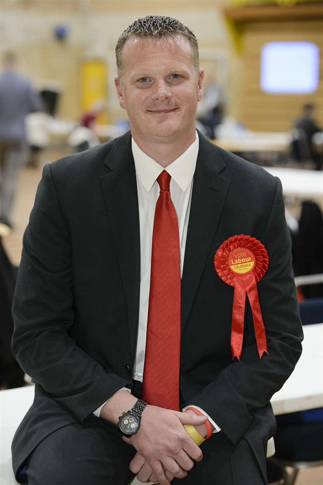 Mike Rolfe (Lab).The Sittingbourne and Sheppey constituency count for the 2017 General Election, at the Swallows Leisure Centre, SittingbournePicture: Andy Payton FM4803467 (15547567)