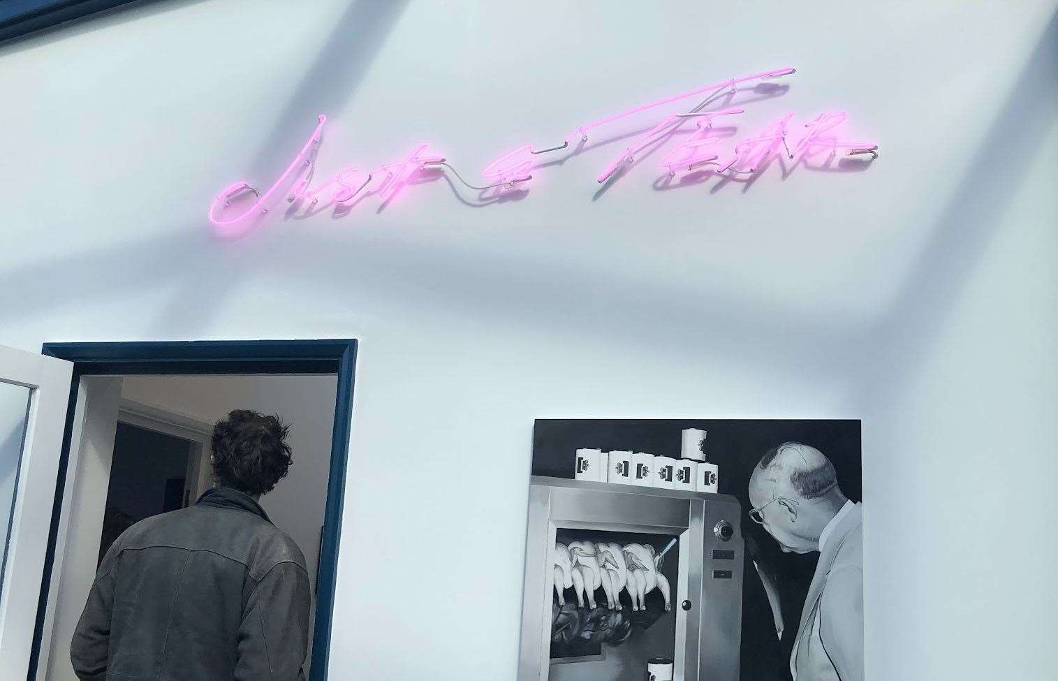 Some of Tracey Emin's own work was on display
