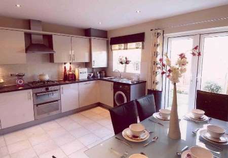 The kitchen/dining room at the Pheonix Park show home