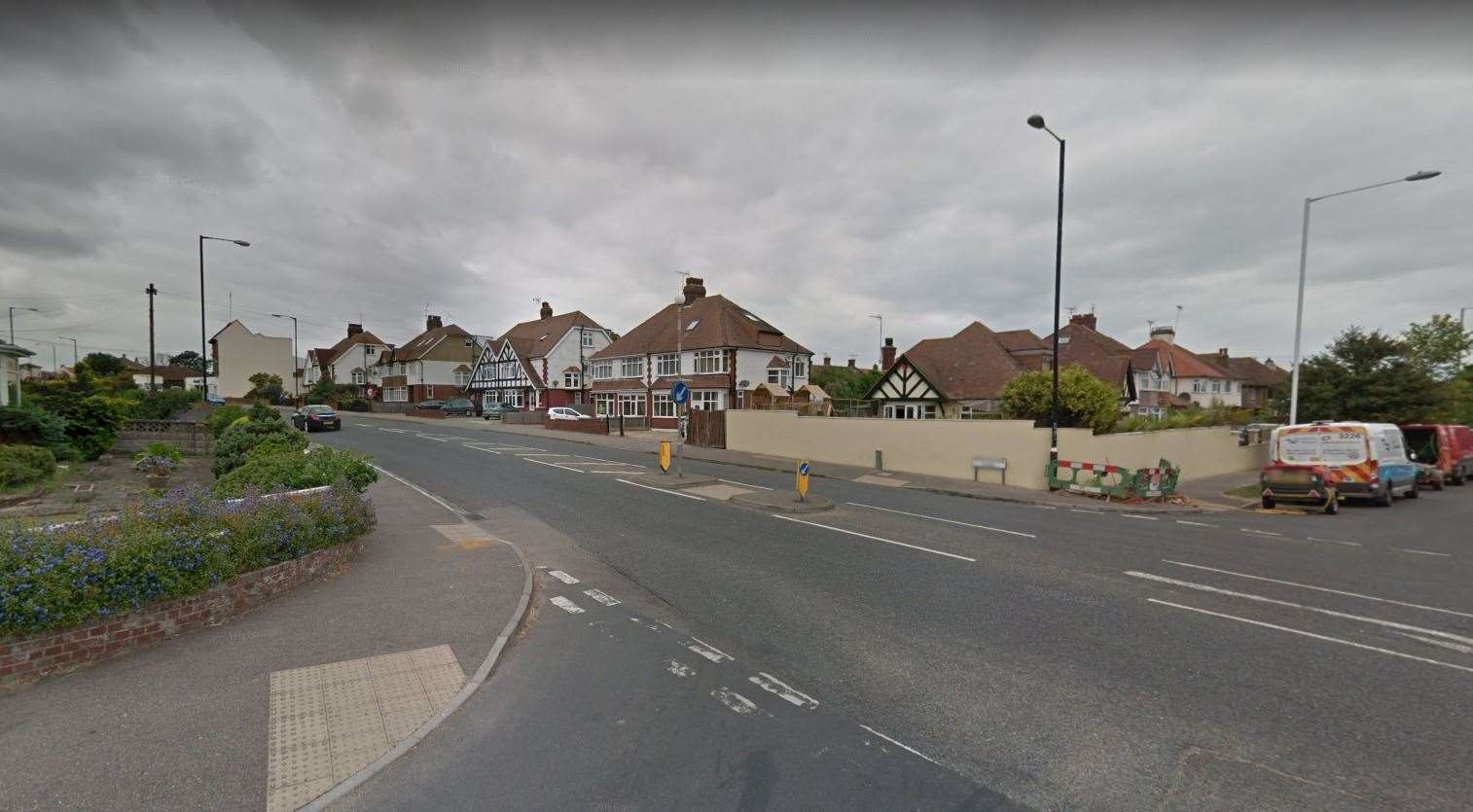 The vehicle was stopped in Northdown Road, Margate, early yesterday morning. Picture: Google