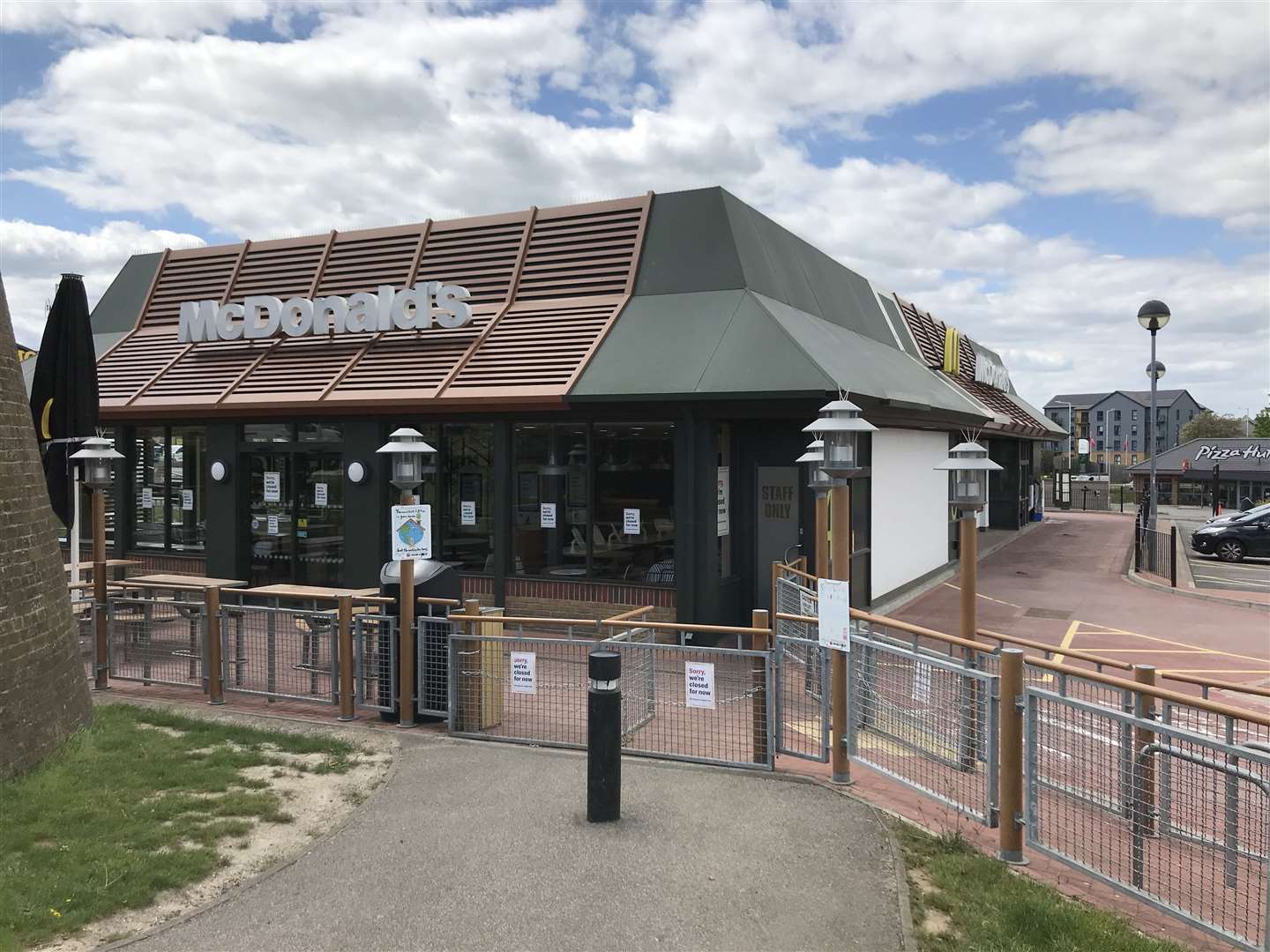 The boys, both 15, were chased from the McDonald's at the Sittingbourne Retail Park, Mill Way, to the town's railway station