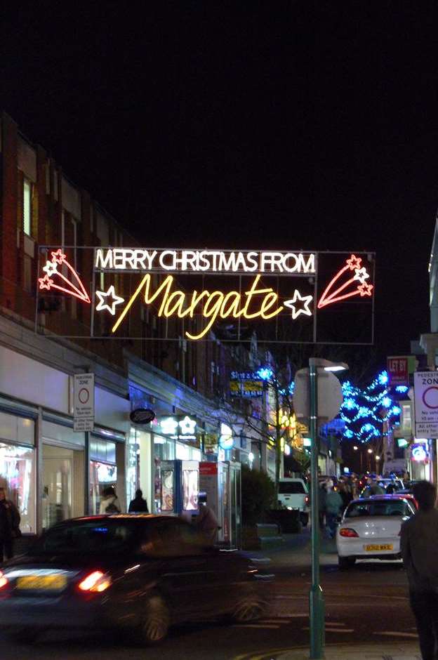 Christmas lights in Margate