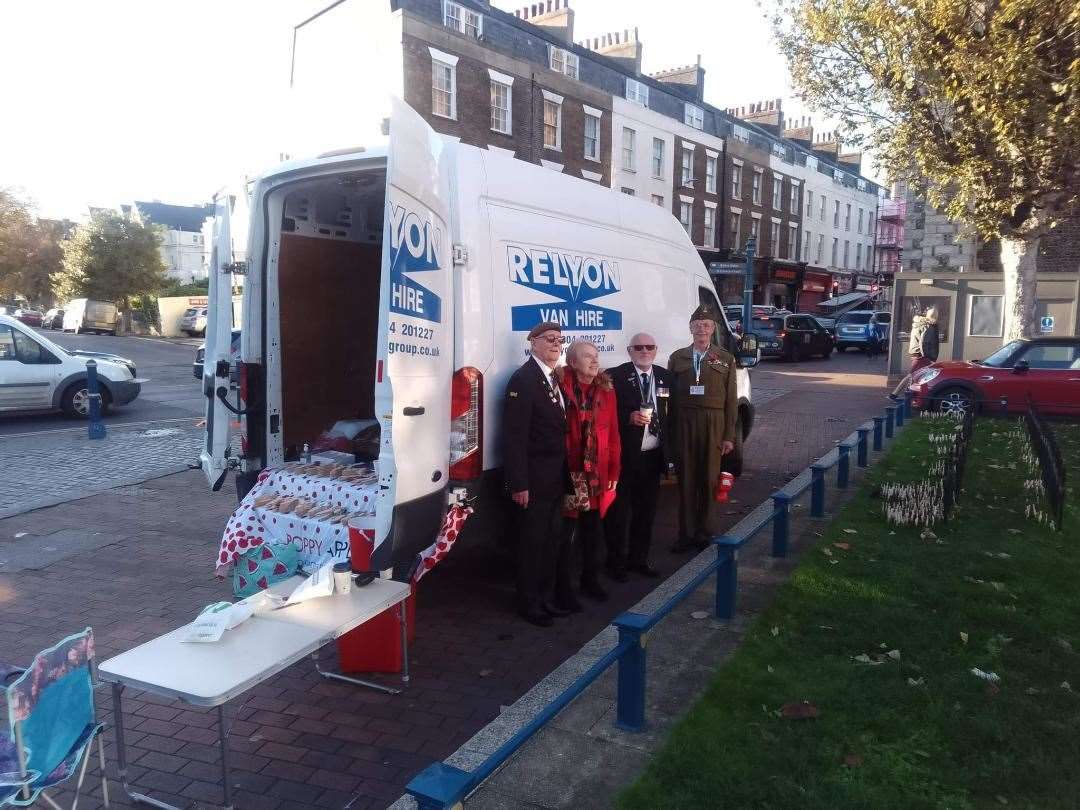 The RBL in Dover have been donated a van to continue the poppy appeal. Pictures: White Cliffs Royal British Legion