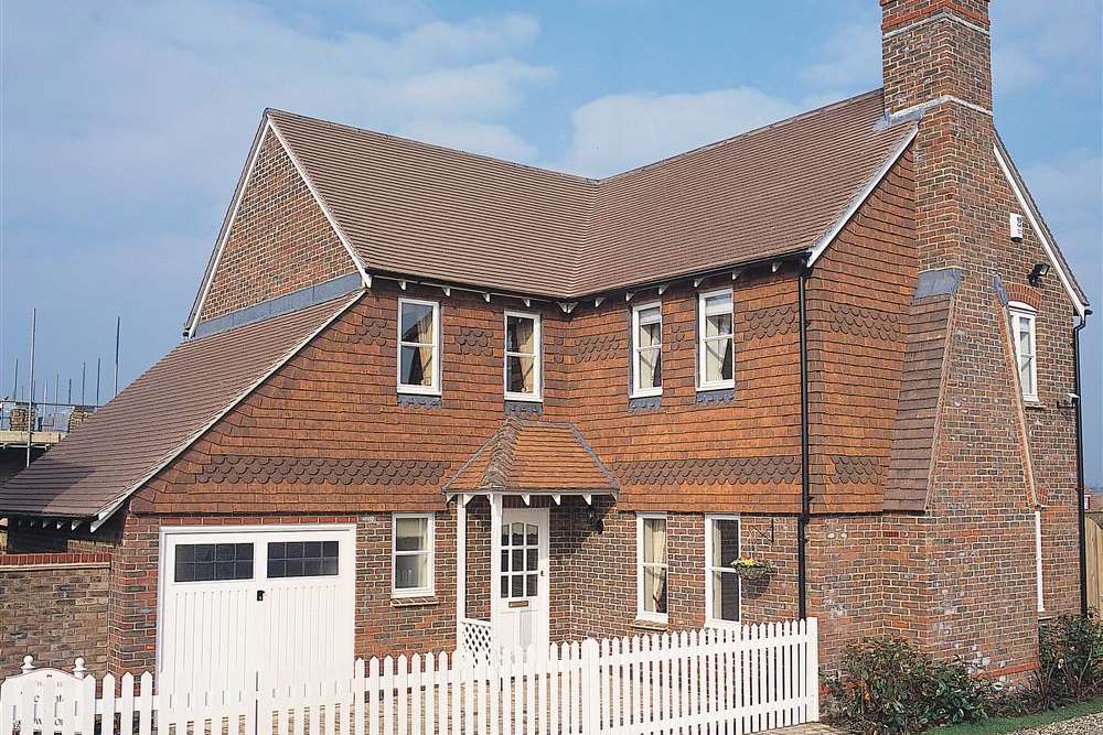 The Linton house type, one of the homes being built at Leigh, near Sevenoaks.