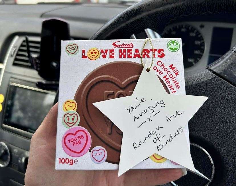 The gifts were left on car windscreens. Picture: Kimberly Dann