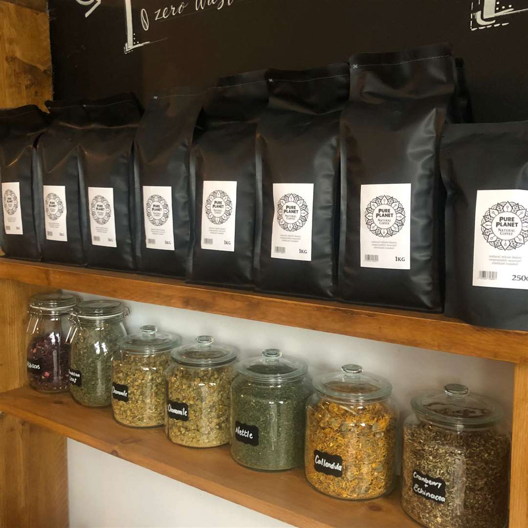 One of the refill stations at the Pureplanet Shop