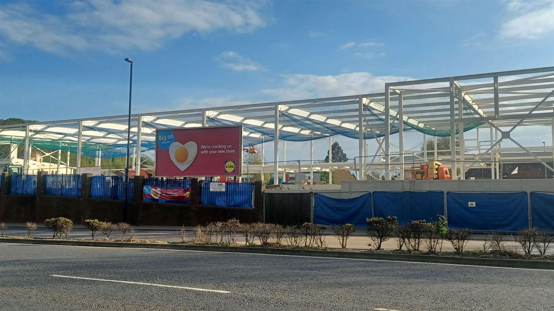 The new Lidl store is being built off Pier Road in Gillingham