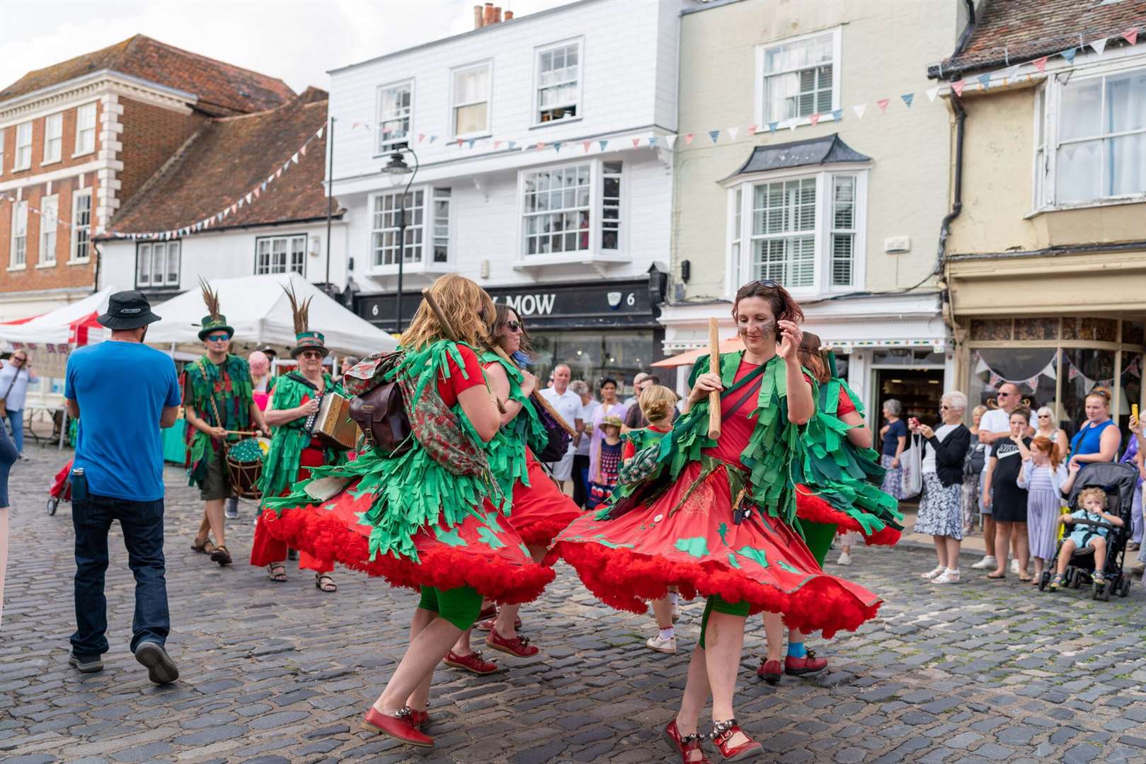 Revellers enjoying Faversham Hop Festival which sees thousands of visitors head to the town